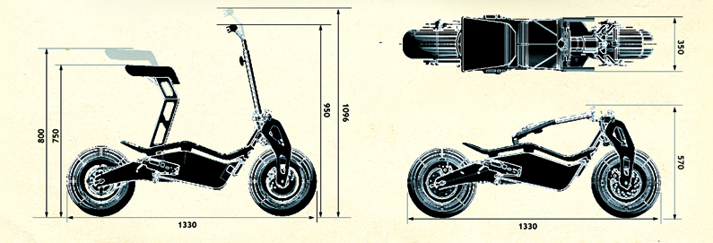 TROTTINETTE ELECTRIQUE VELOCIFERO ONE-X 1000W DOUBLE MOTEUR