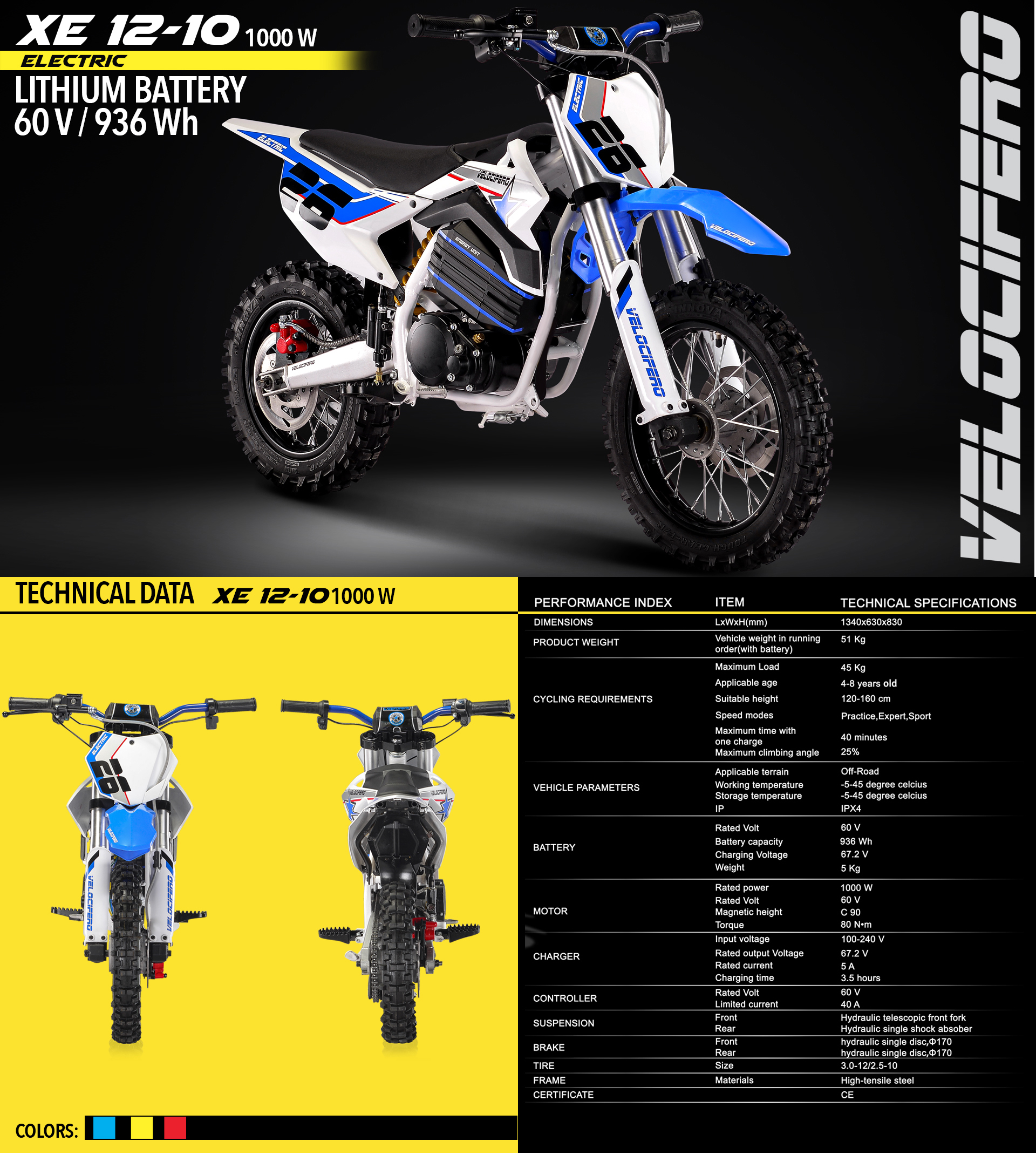 xe 12 10 electric scooter velocifero kids range