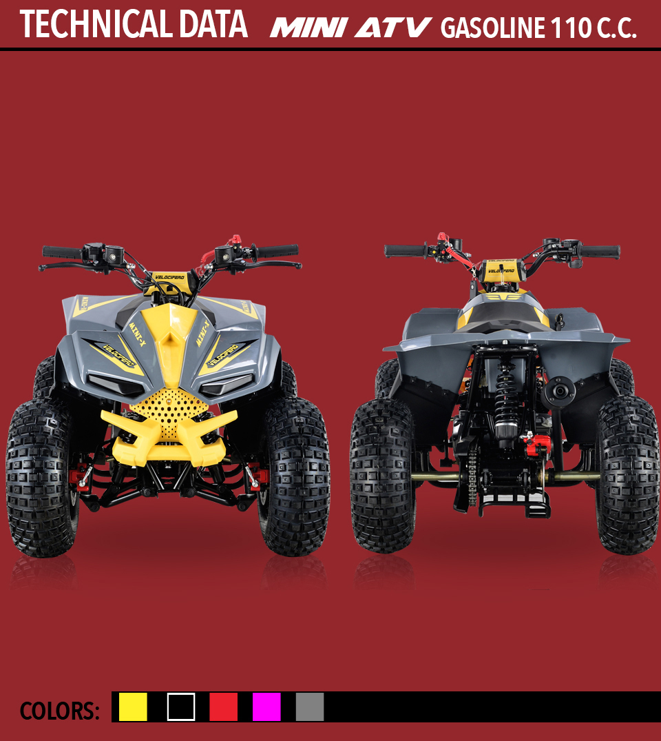 mini atv scooter benzina kids range velocifero