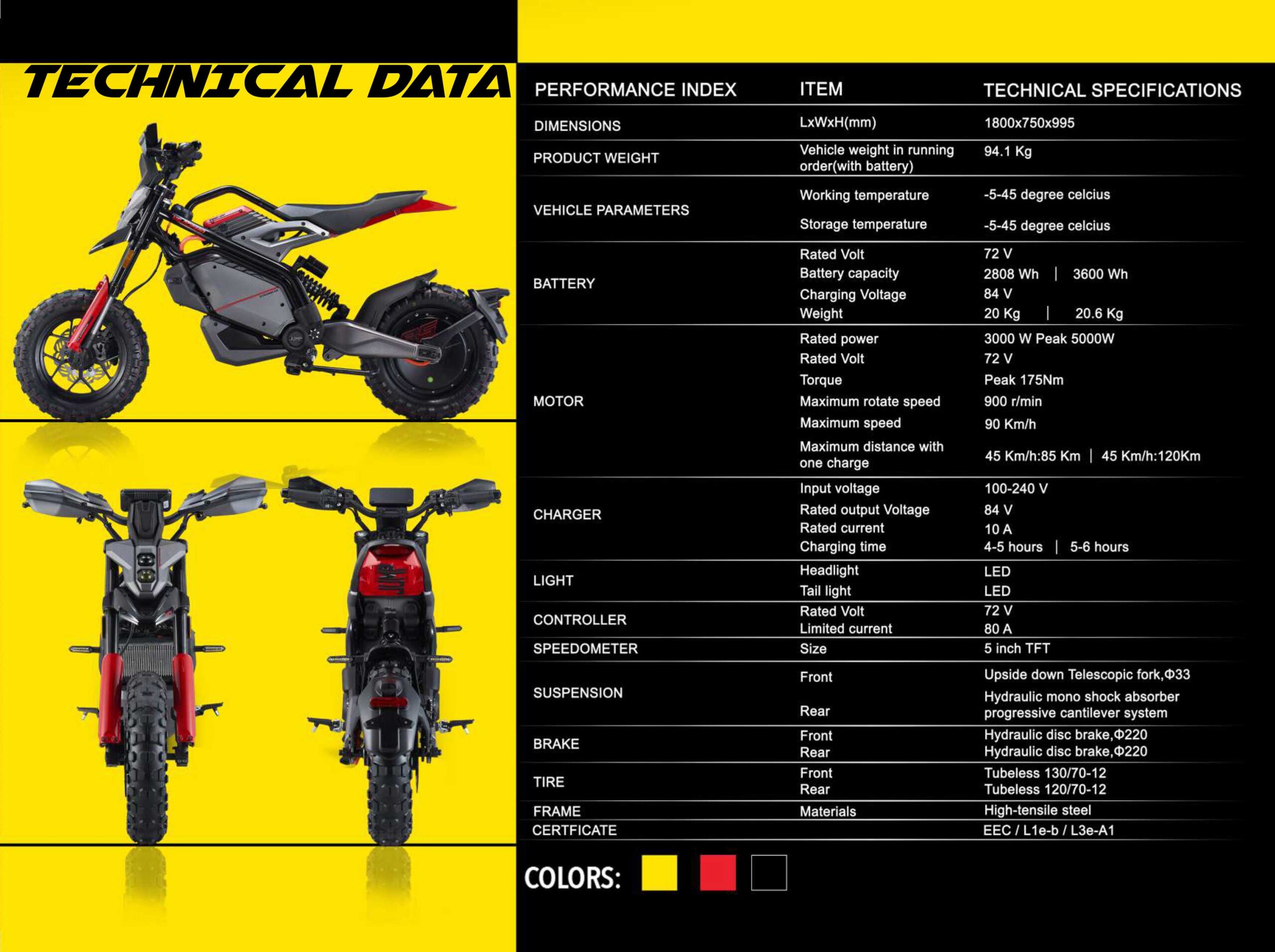 DEPLIANT JUMP Jump Velocifero electric motorcycles