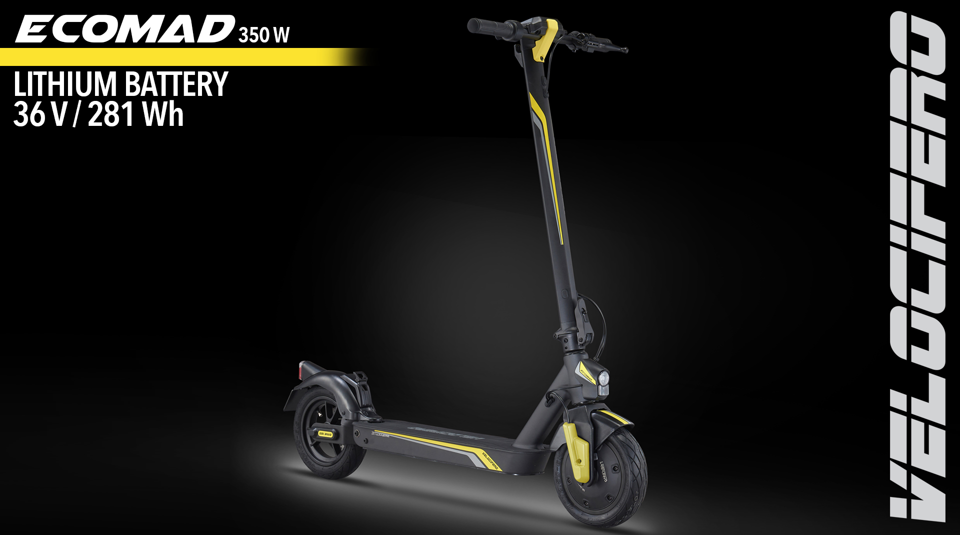 Eco Mad 350w electric kick scooter velocifero emobility alessandro tartarini designer