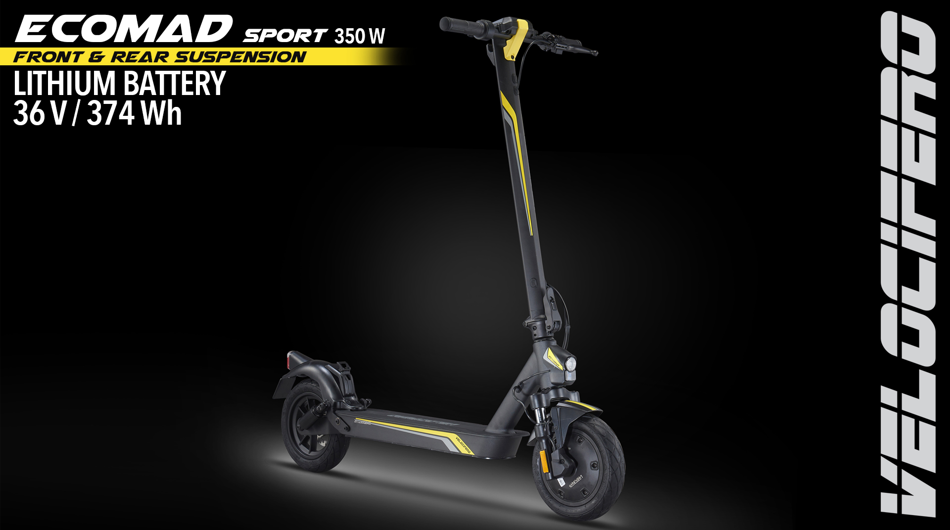 Eco Mad Sport 350w electric kick scooter velocifero emobility alessandro tartarini designer