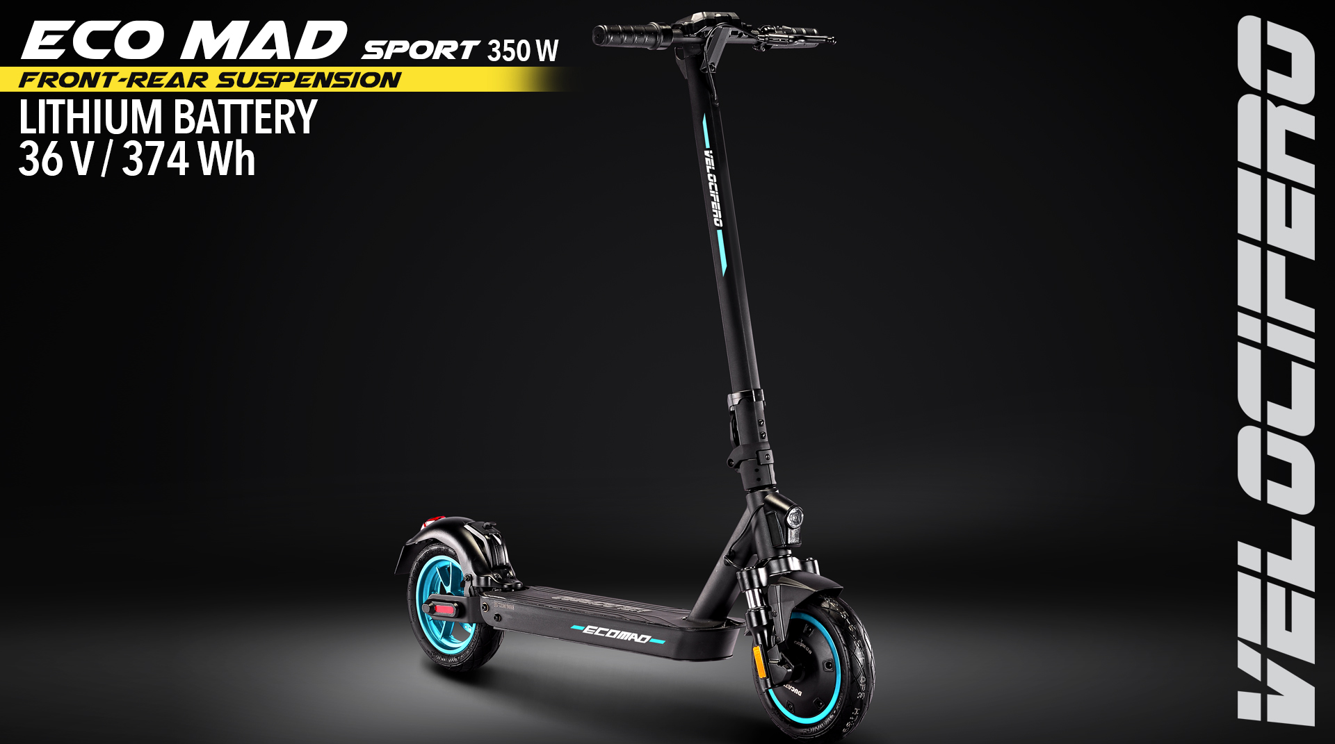 Eco Mad Sport 350w electric kick scooter velocifero emobility alessandro tartarini designer