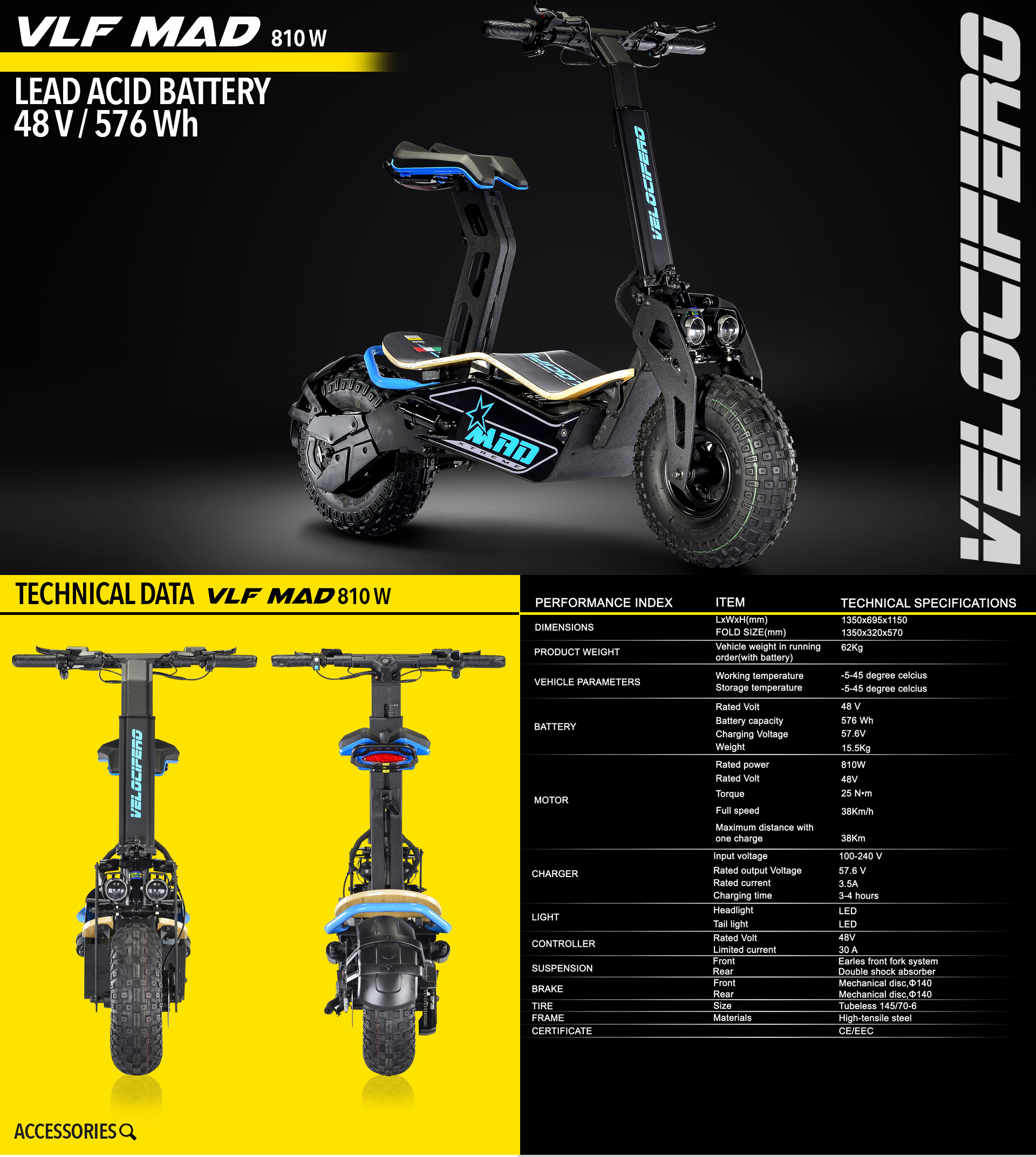 MAD 810 Velocifero electric motorcycles