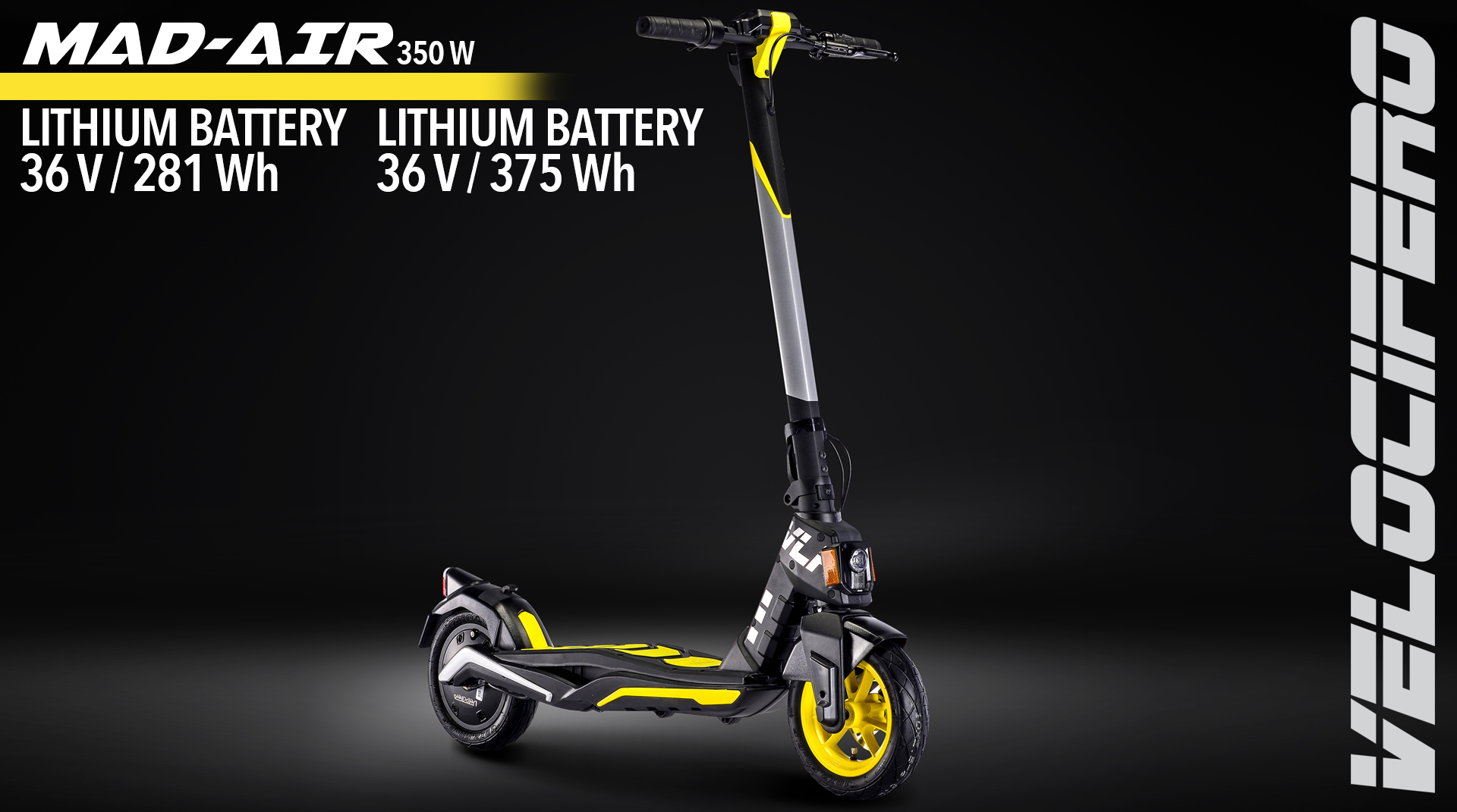 MAD AIR 350w electric kick scooter velocifero emobility