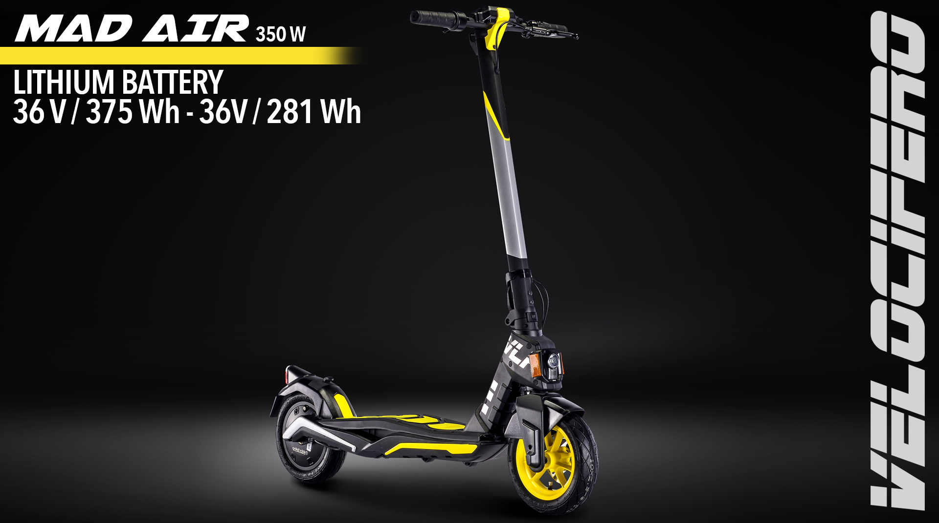 MAD AIR 350w electric kick scooter velocifero emobility