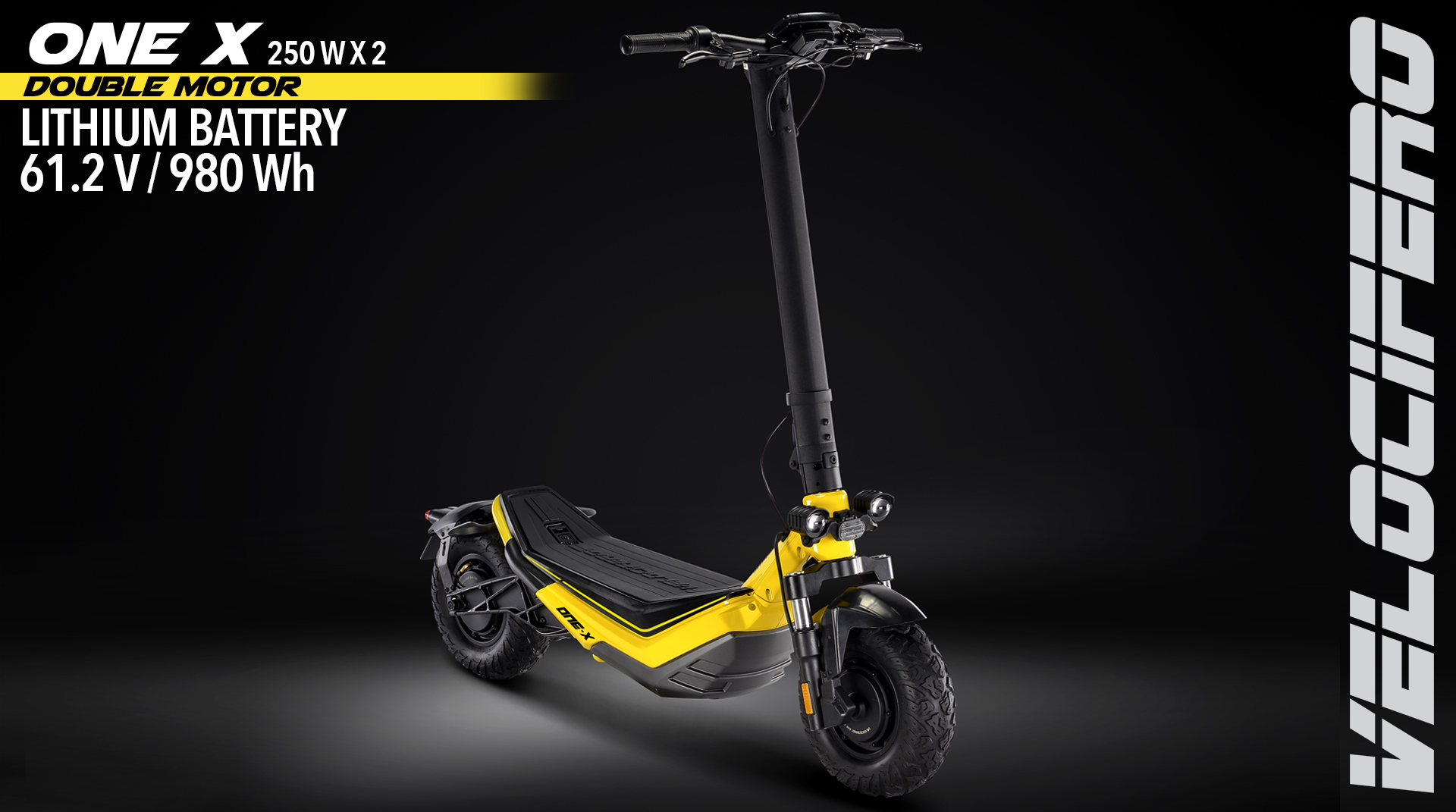 kick scooter one x 250 w x2 velocifero electric mobility