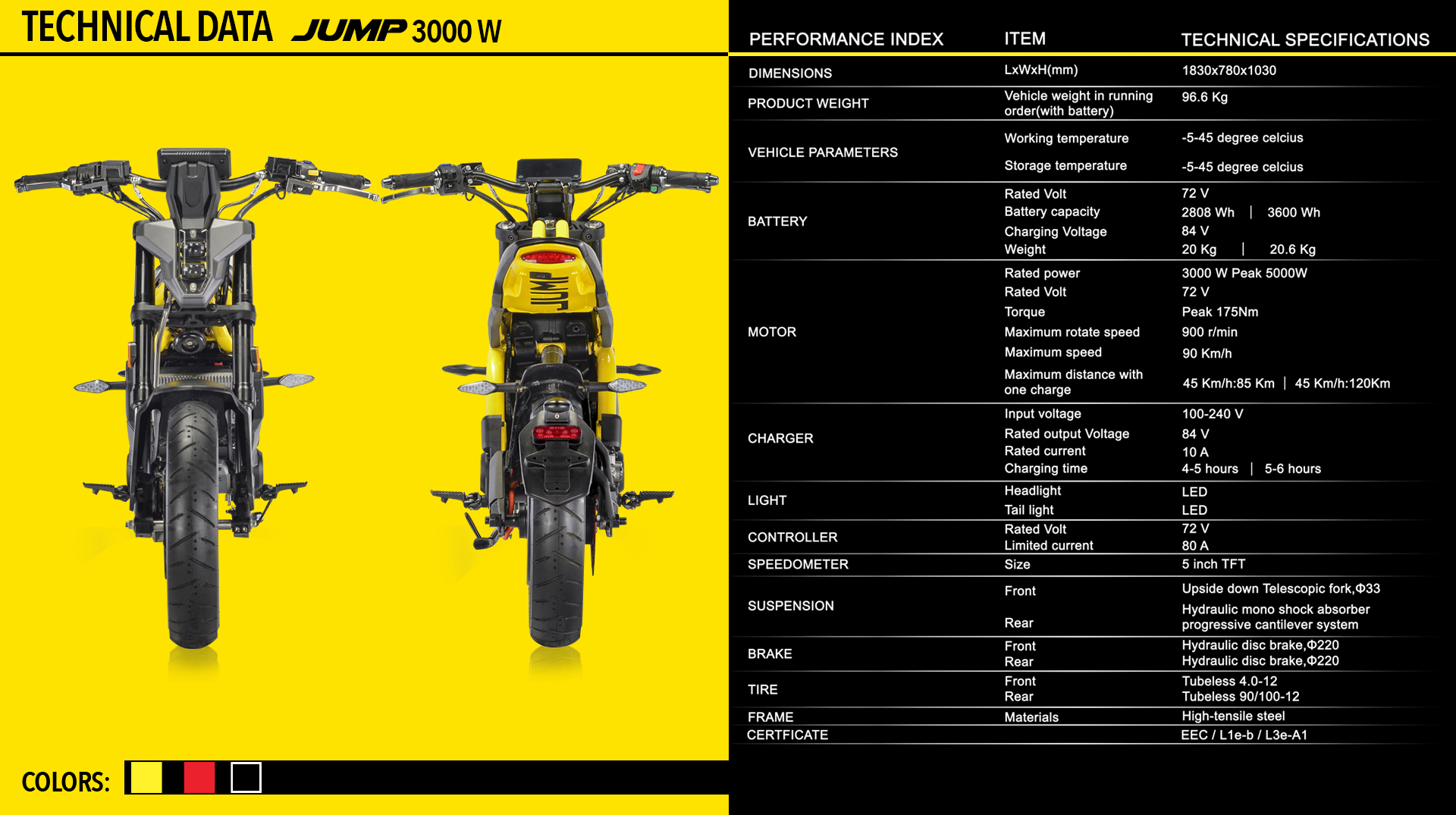 Jump Velocifero electric motorcycles 