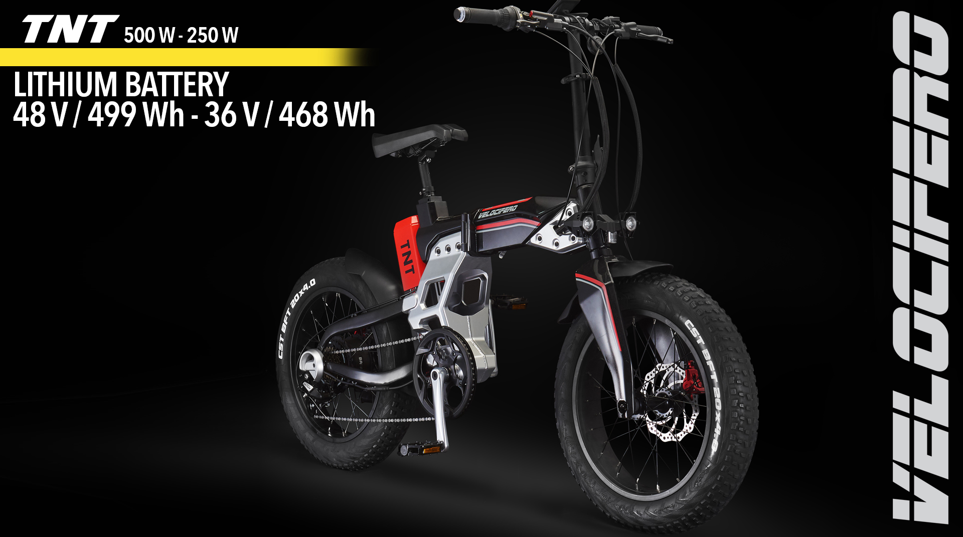 TNT Velocifero electric bike design 500W