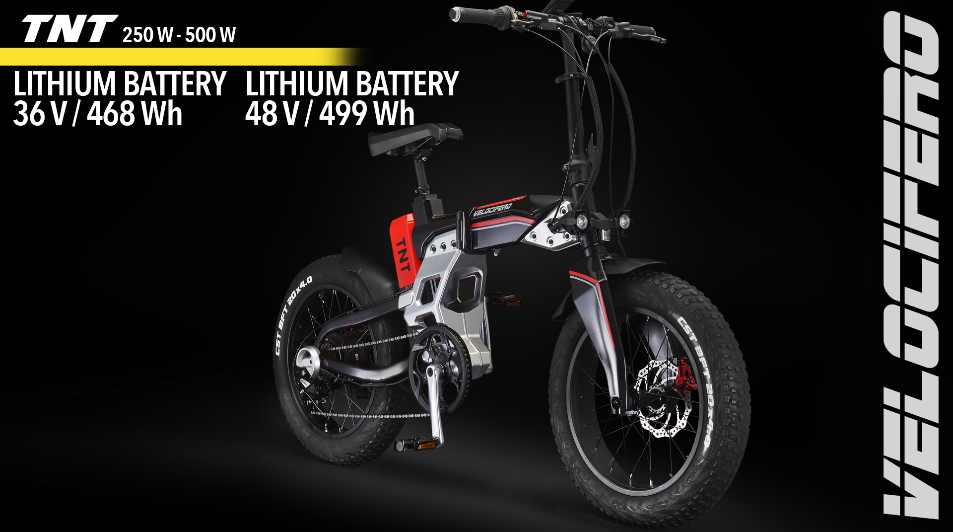 TNT Velocifero electric bike design 500W