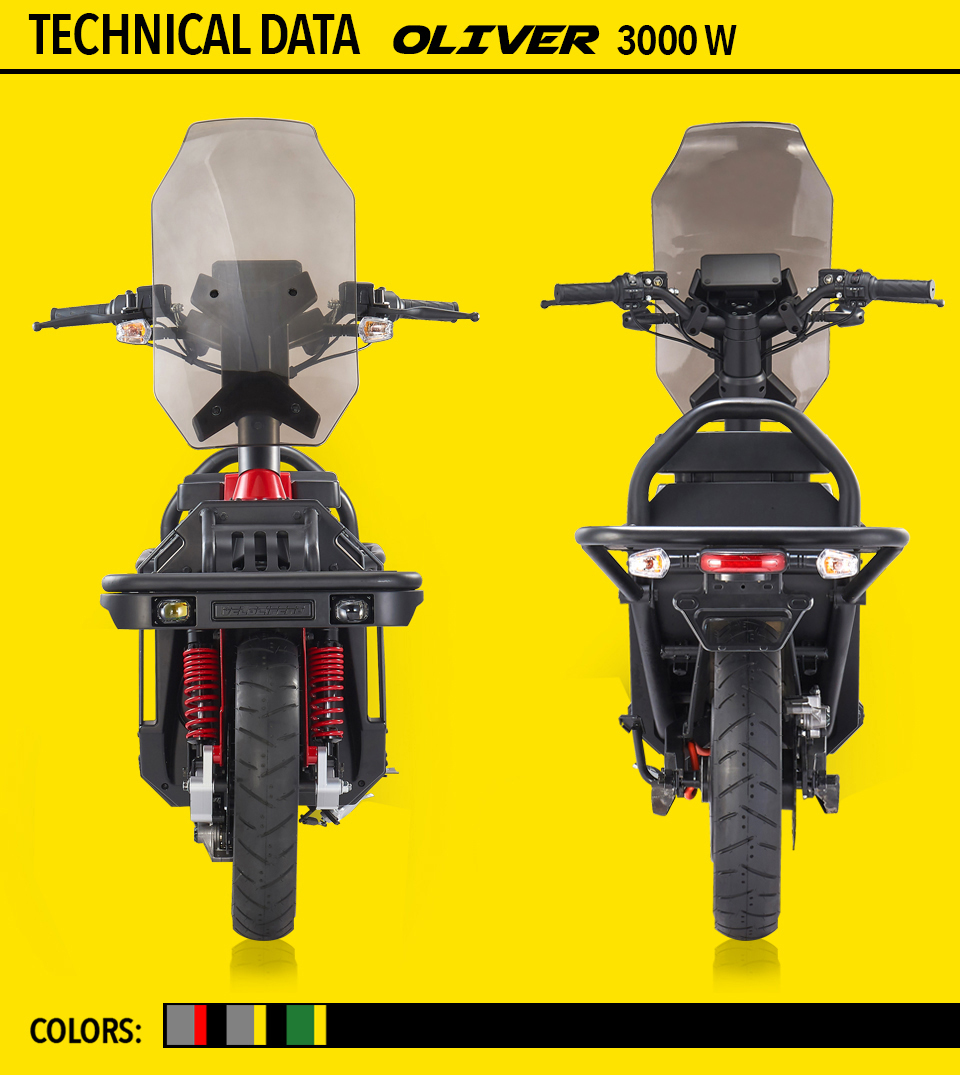 Oliver elettrico scooter delivery cargo tartarini design