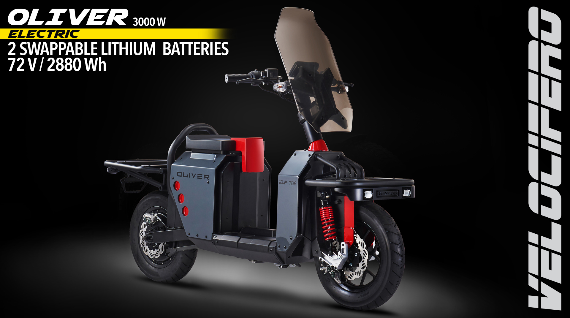 Oliver elettrico scooter delivery cargo tartarini design