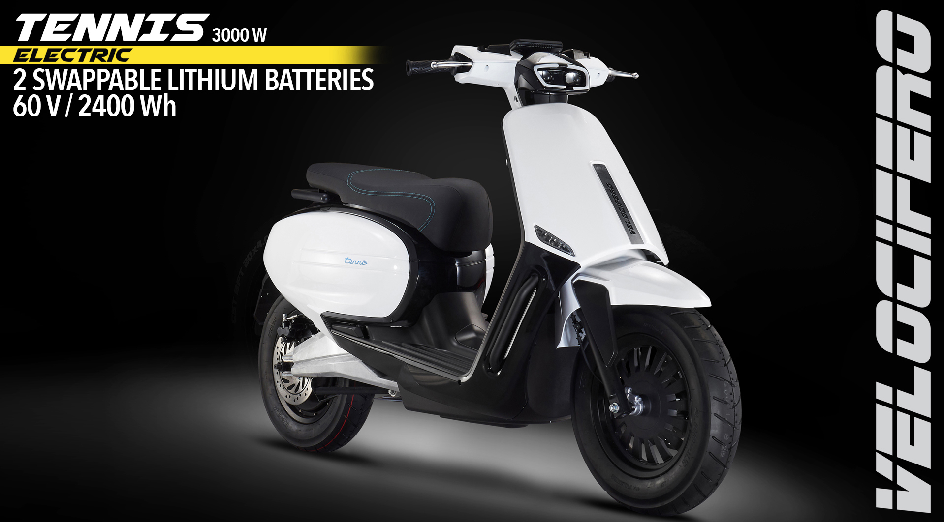 Tennis by Velocifero electric scooter 125 cc Tartarini Design