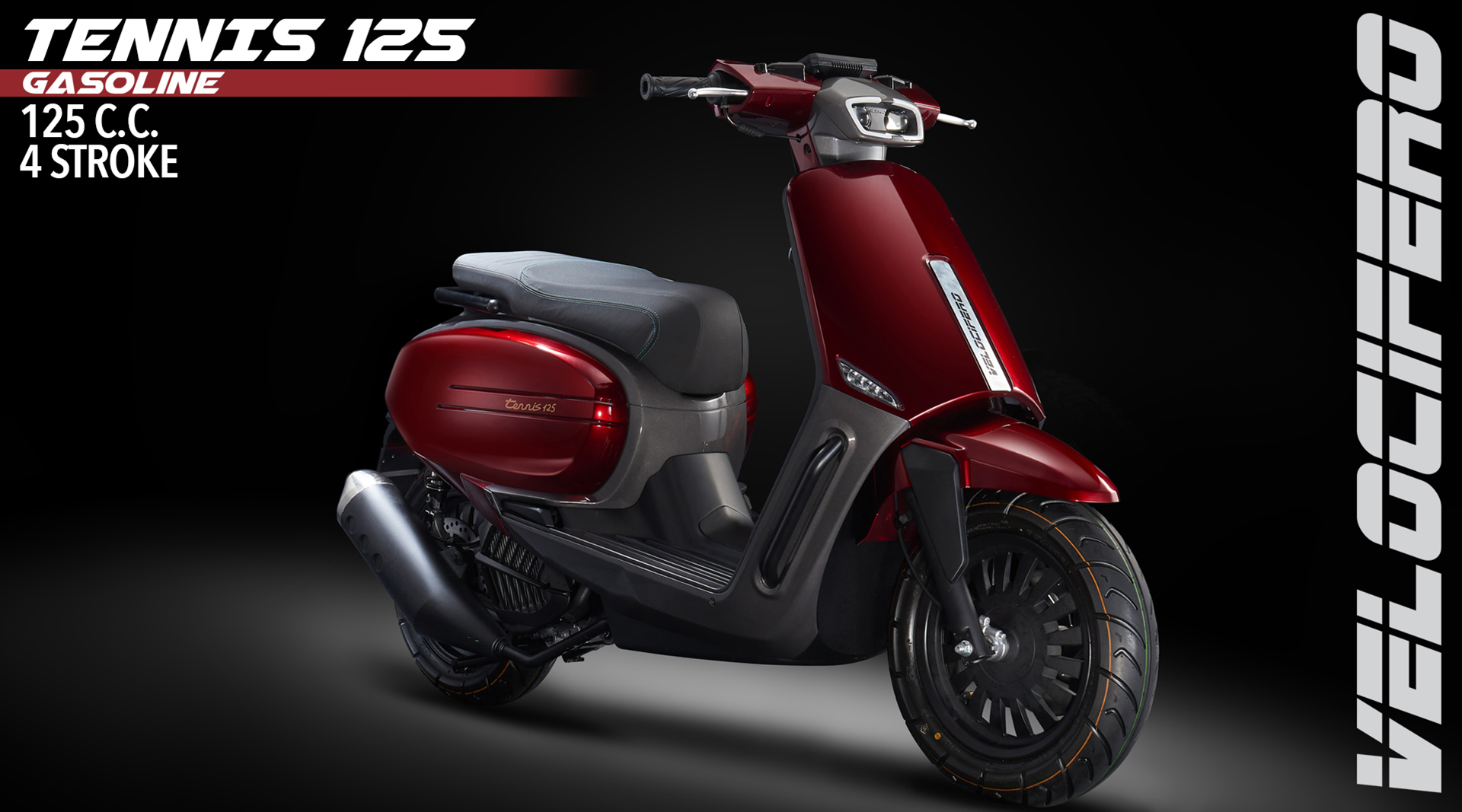 tennis scooter 125 velocifero benzina tartarini design