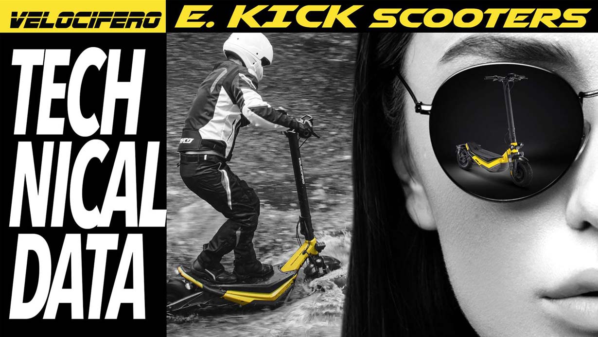 KICK SCOOTERS velocifero electric design emobility