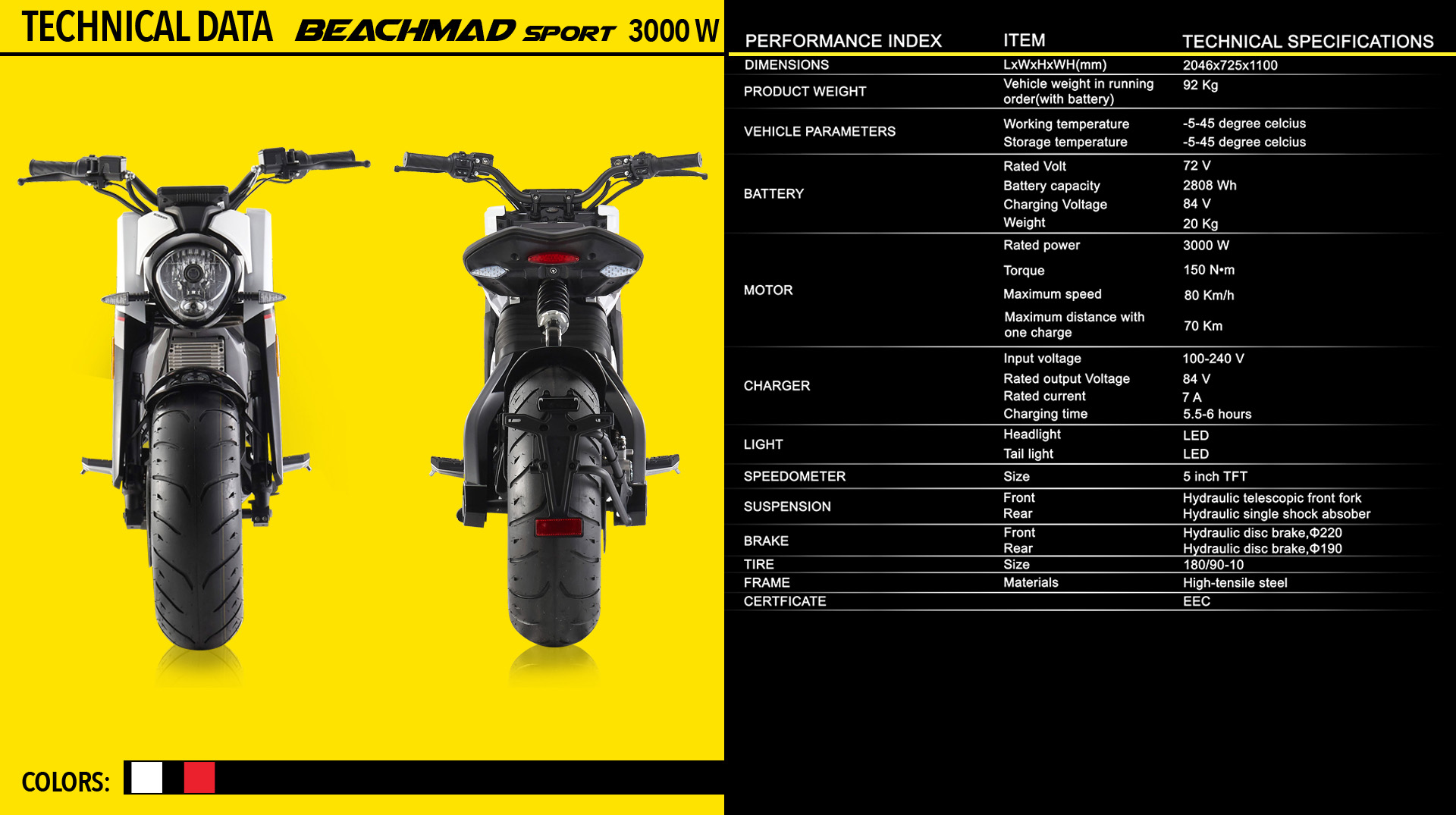 BEACH MAD Velocifero moto elettrica bomber.