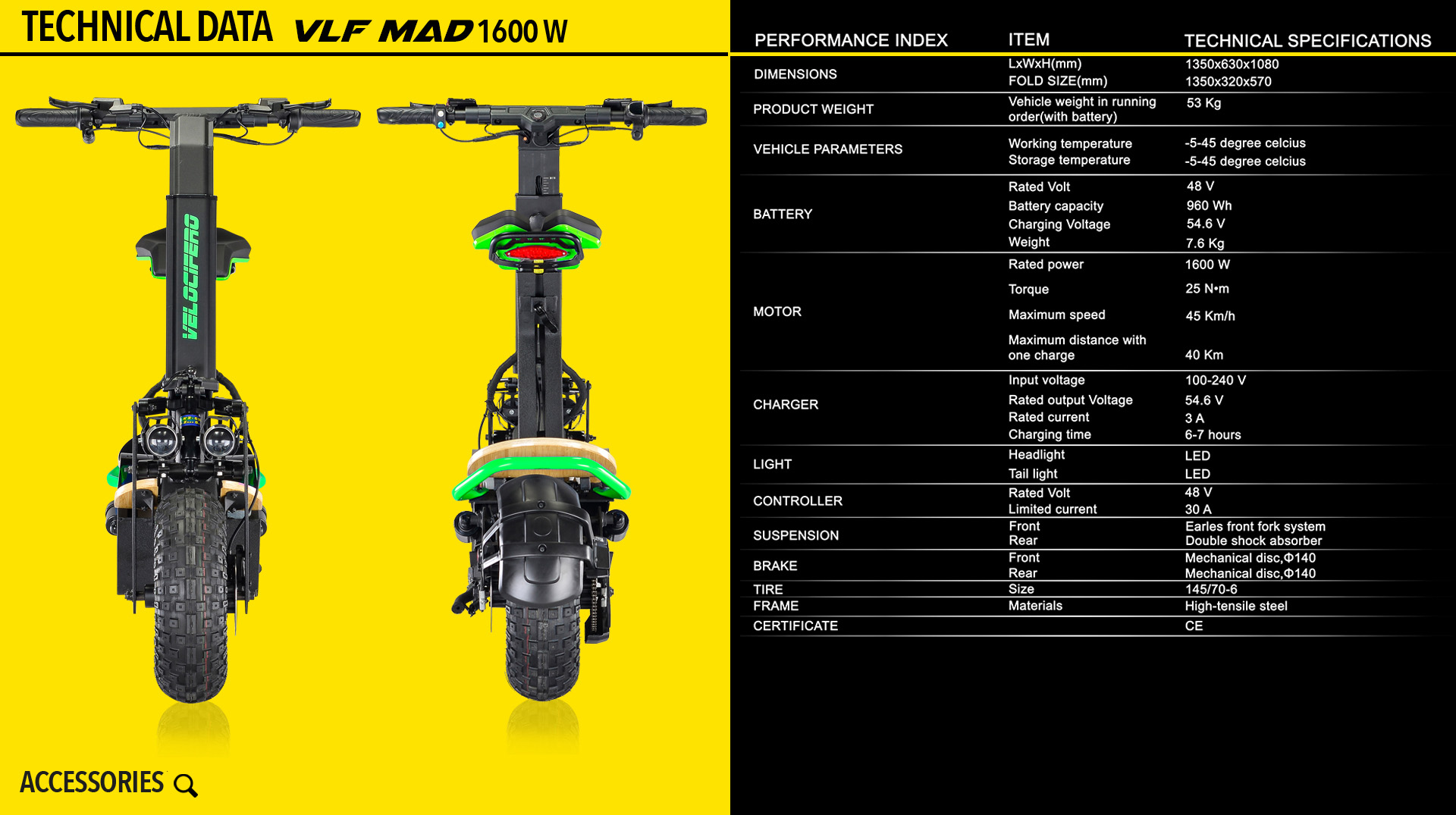 VLF MAD 1600W VELOCIFERO